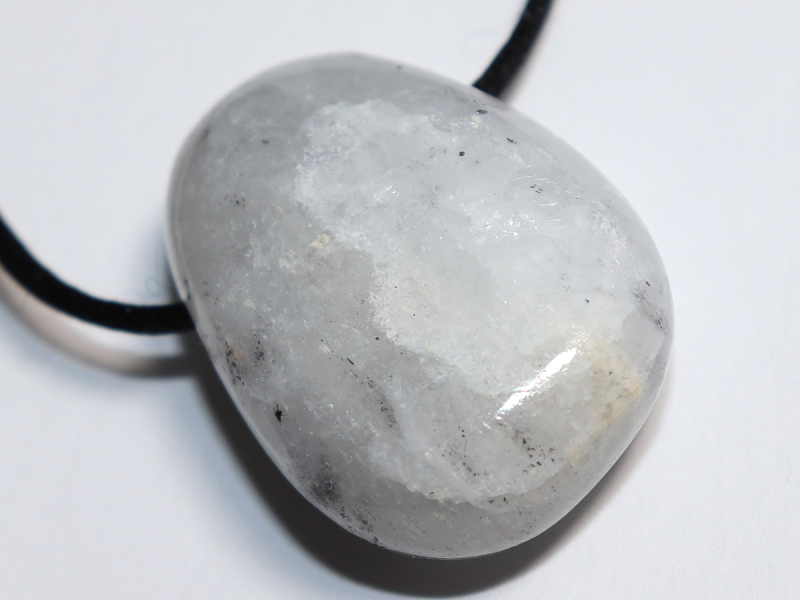 blauer Calcit mit Band oder Silber 925