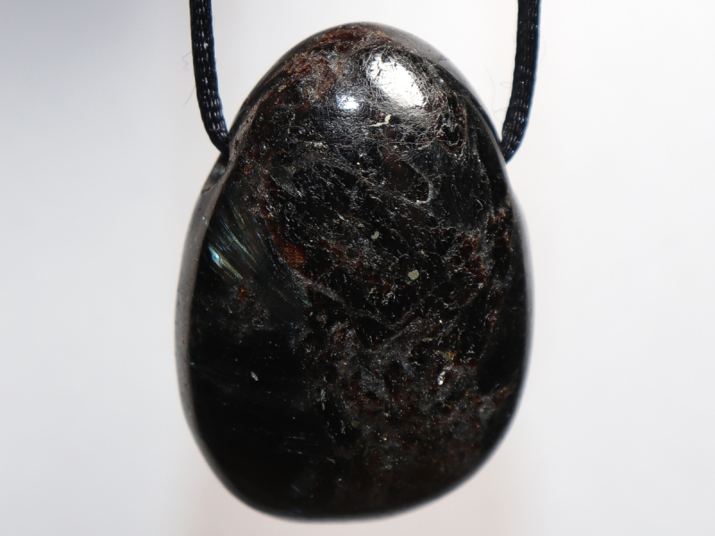 anthophyllite with cord or silver 925