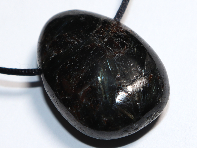 anthophyllite with cord or silver 925