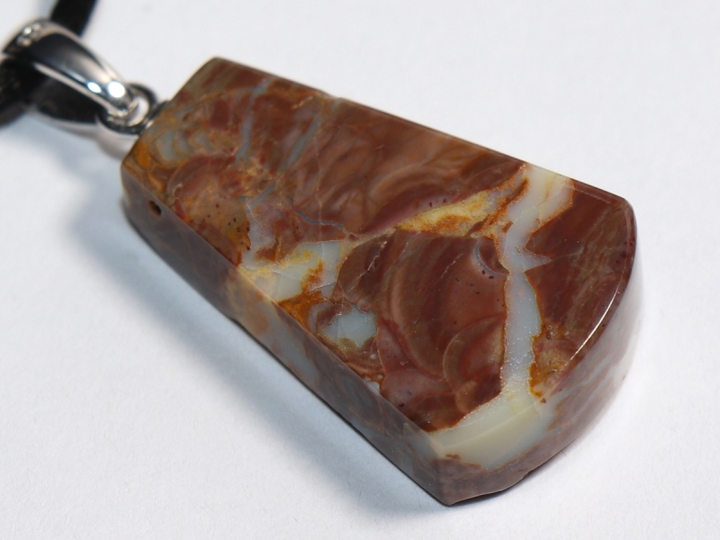 jasper with cord or silver 925