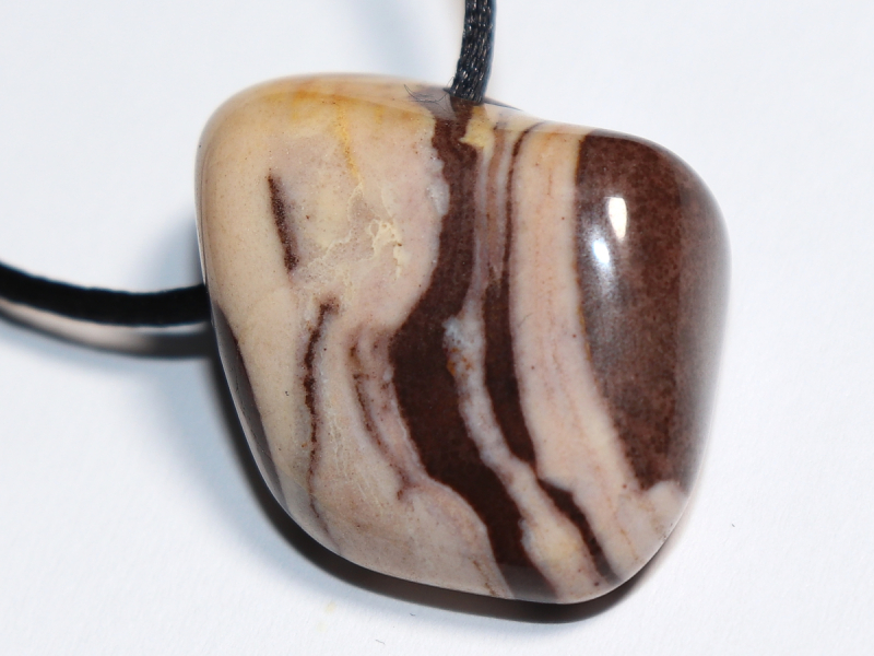 cappuccino jasper with cord or silver 925