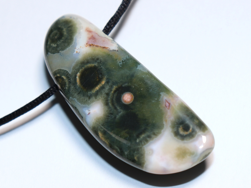 Ozeanjaspis mit Band oder Silber 925