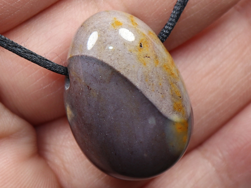 mookaite with cord or silver 925