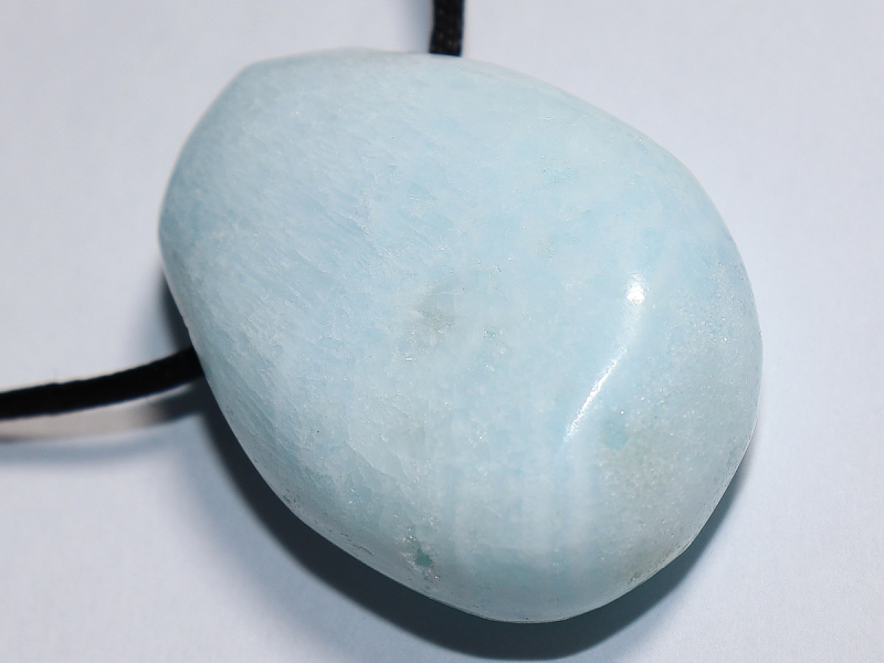 blauer Aragonit mit Band oder Silber 925