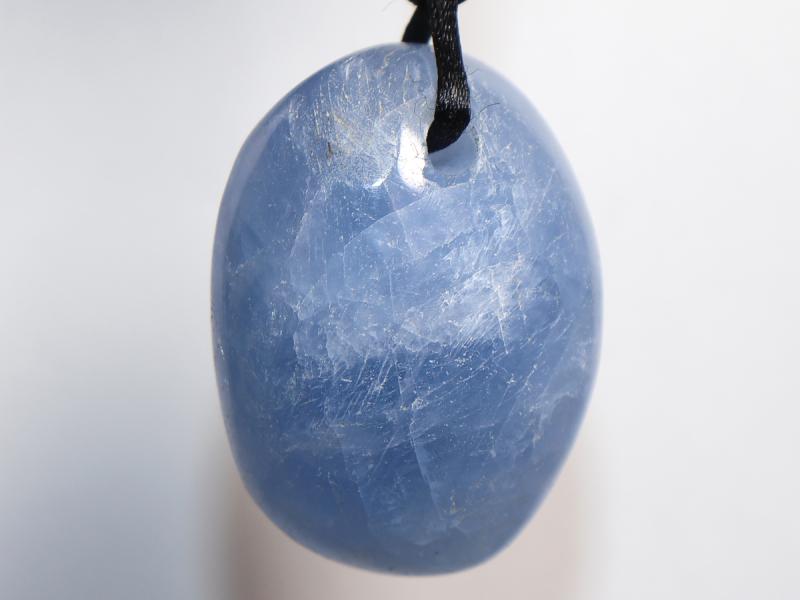 blue calcite with cord