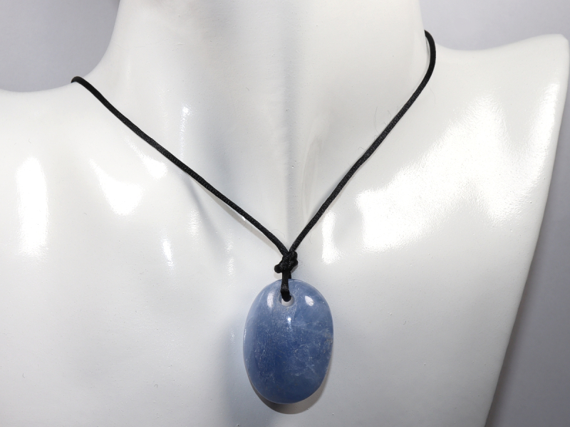 blue calcite with cord