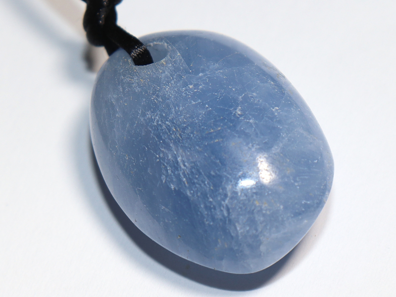 blue calcite with cord
