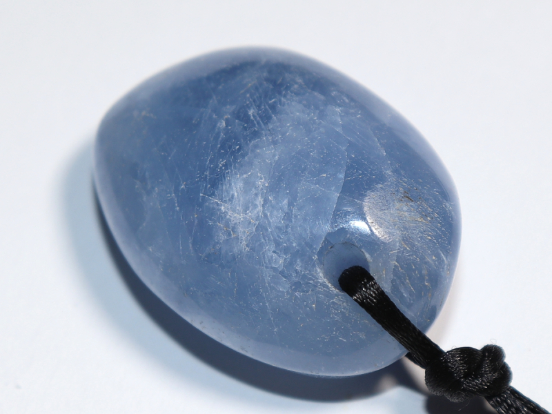blue calcite with cord