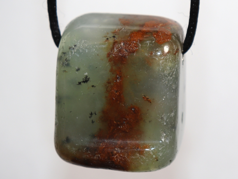 chrysoprase with cord or silver 925