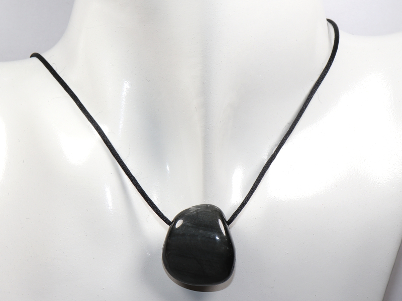 cat's eye quartz with cord or silver 925