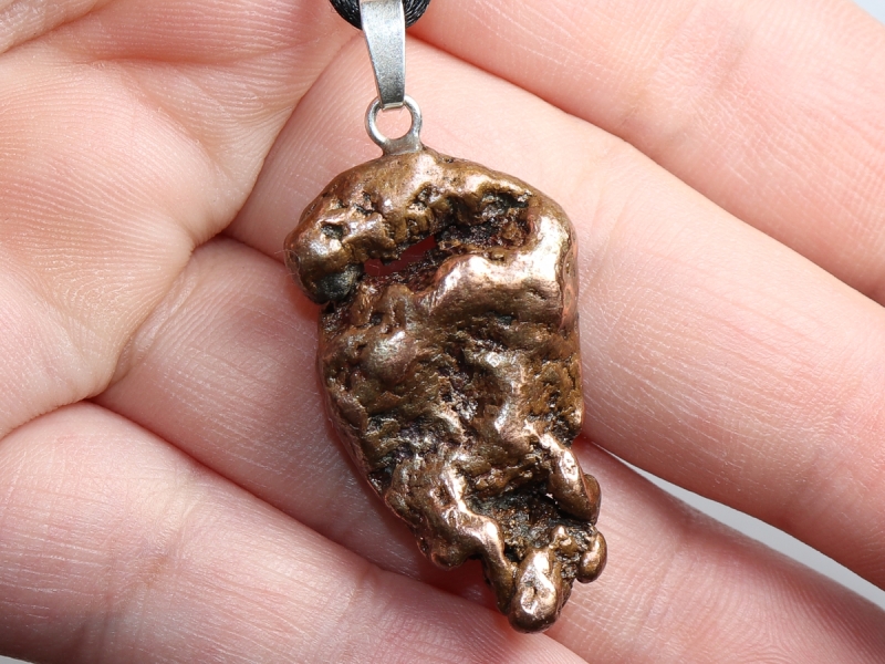 copper with cord or silver 925