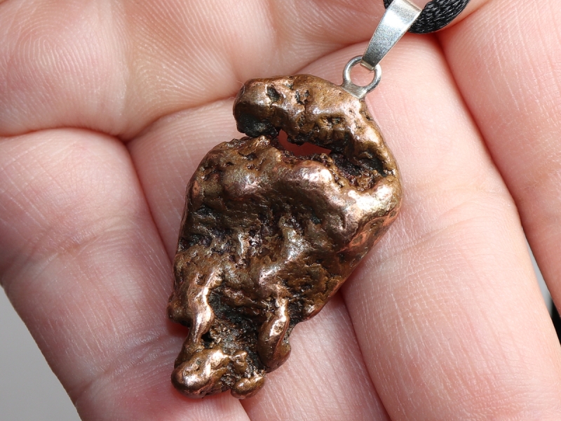 copper with cord or silver 925