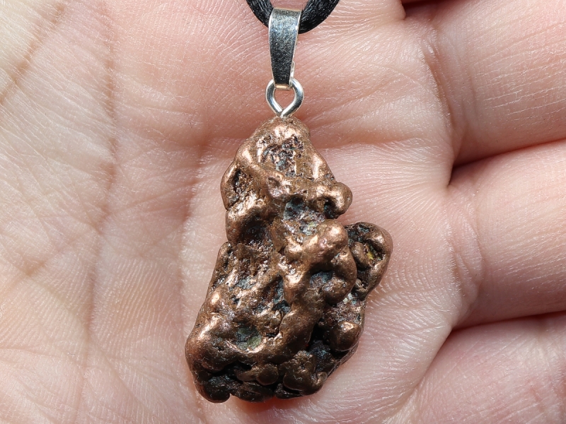copper with cord or silver 925