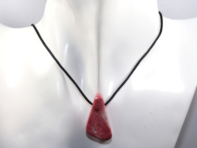 thulite with cord or silver 925