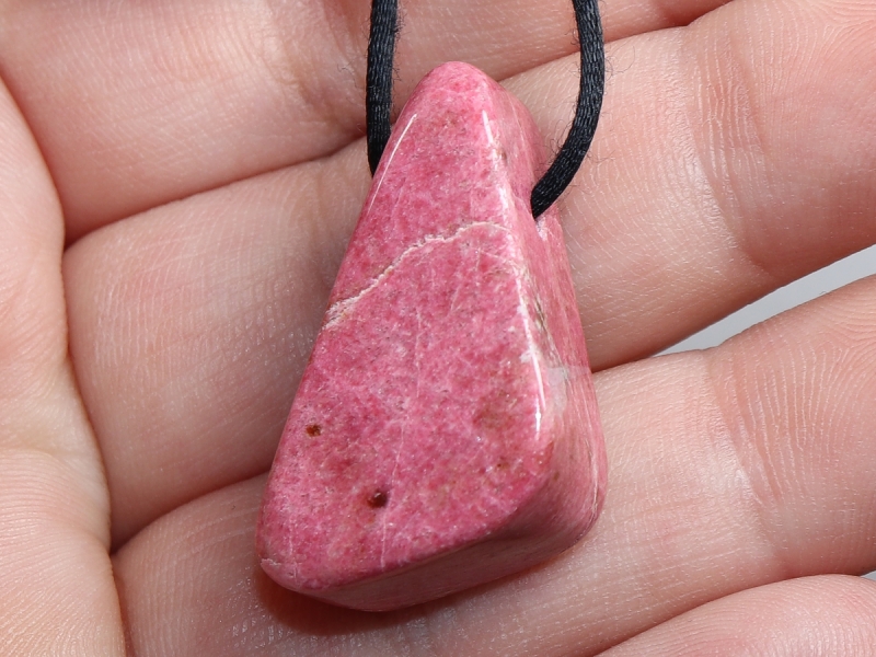 thulite with cord or silver 925