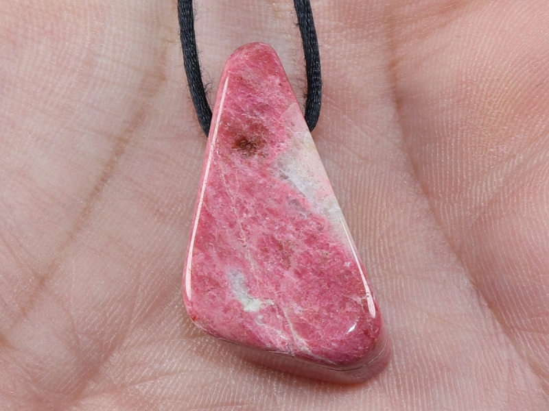thulite with cord or silver 925