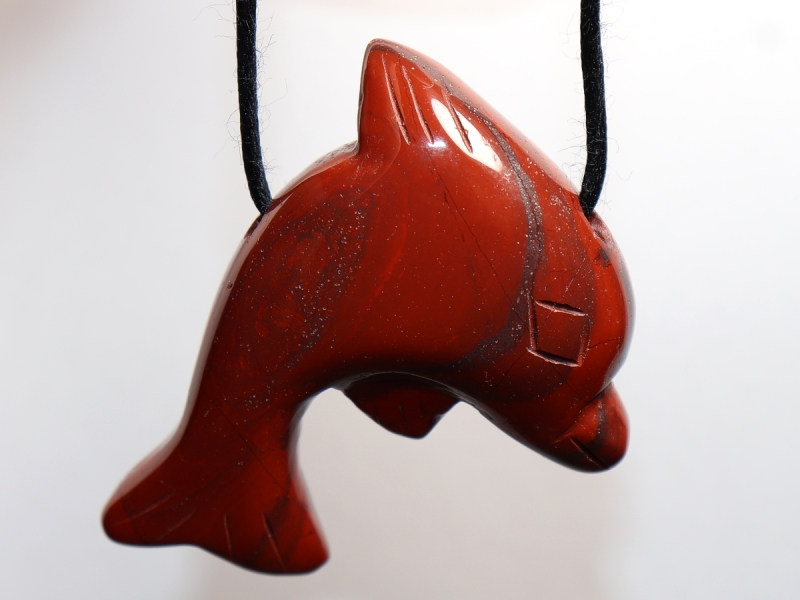 red jasper with cord or silver 925
