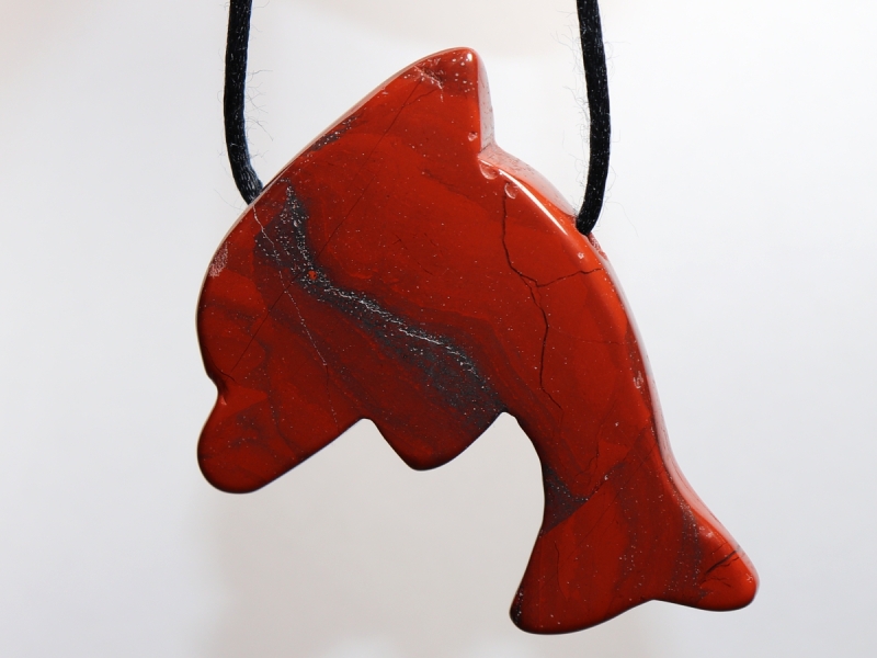 red jasper with cord or silver 925