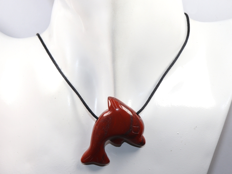 red jasper with cord or silver 925