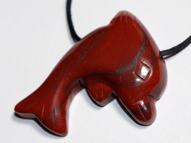 red jasper with cord or silver 925