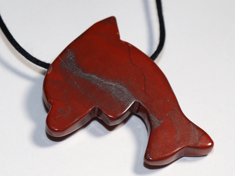 red jasper with cord or silver 925