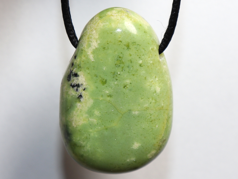 chrysoprase with cord or silver 925