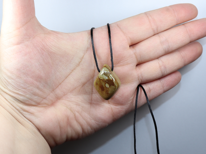 Oregon-Picture-Stone mit Band oder Silber 925