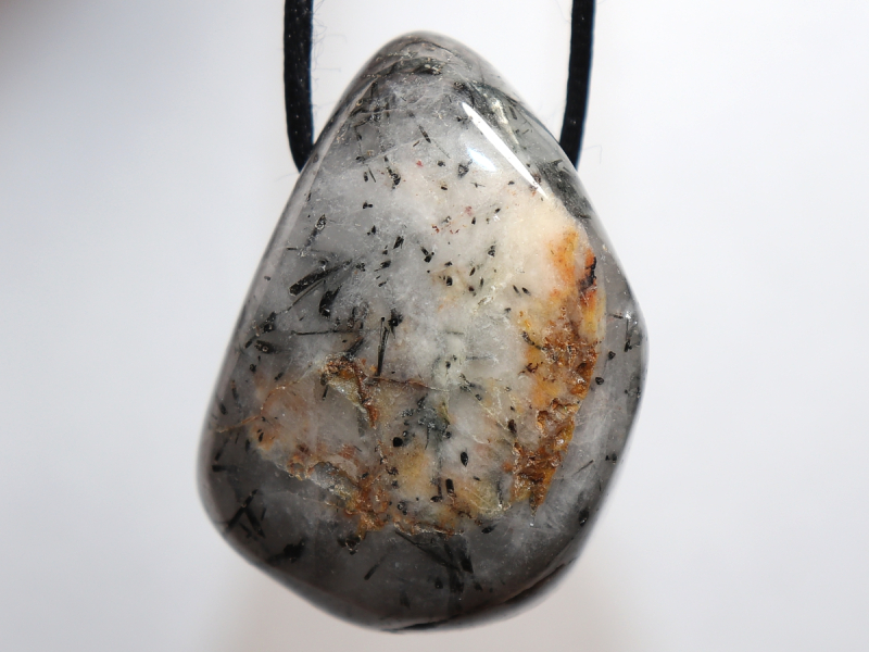 tourmaline quartz with cord or silver 925