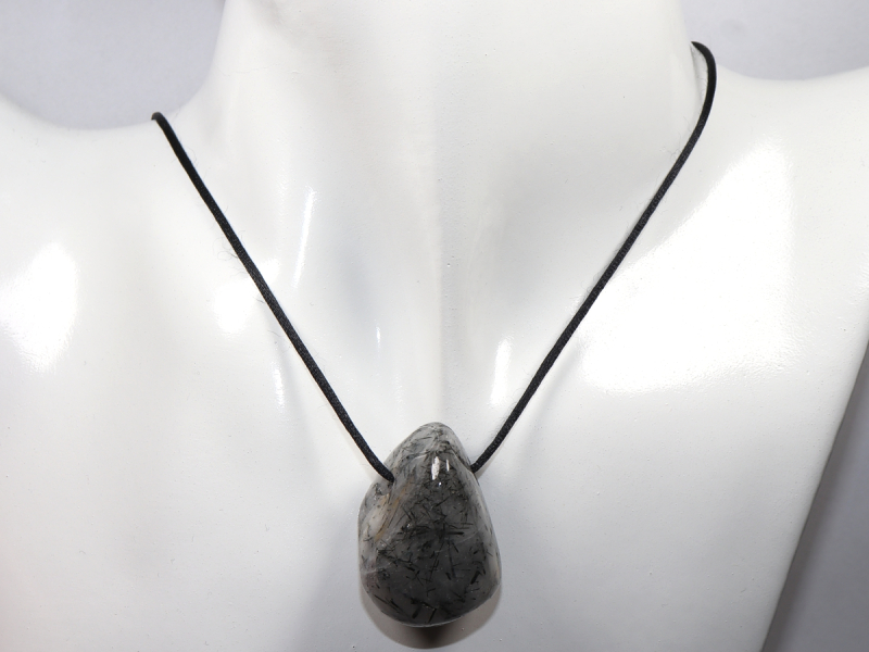 tourmaline quartz with cord or silver 925