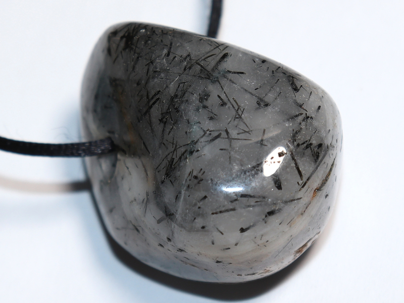 tourmaline quartz with cord or silver 925