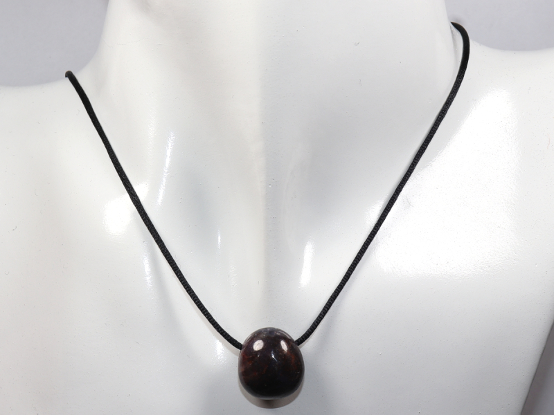 ruby in sapphire with cord or silver 925