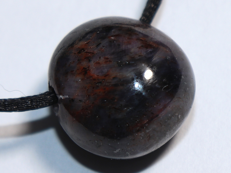 ruby in sapphire with cord or silver 925