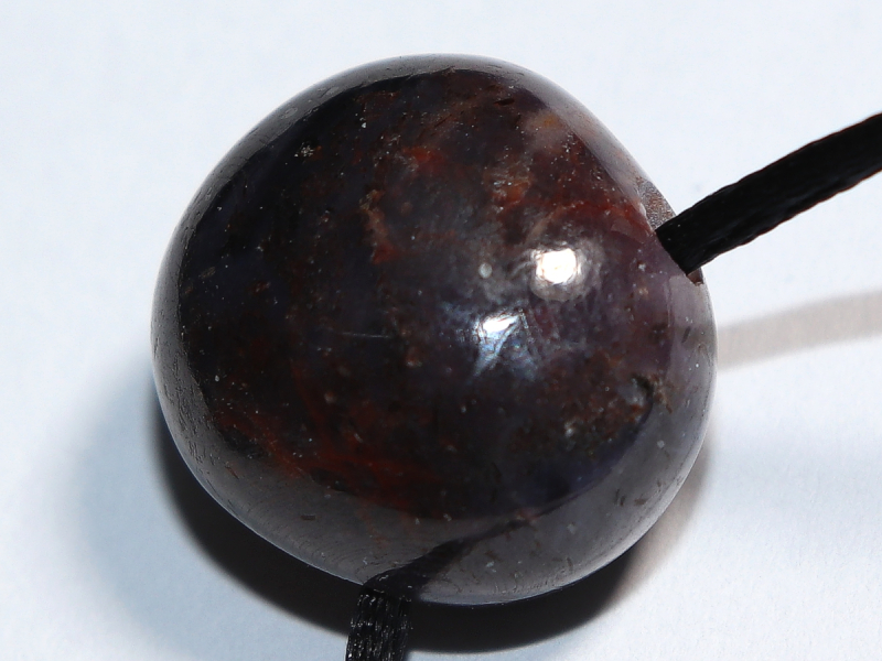 ruby in sapphire with cord or silver 925