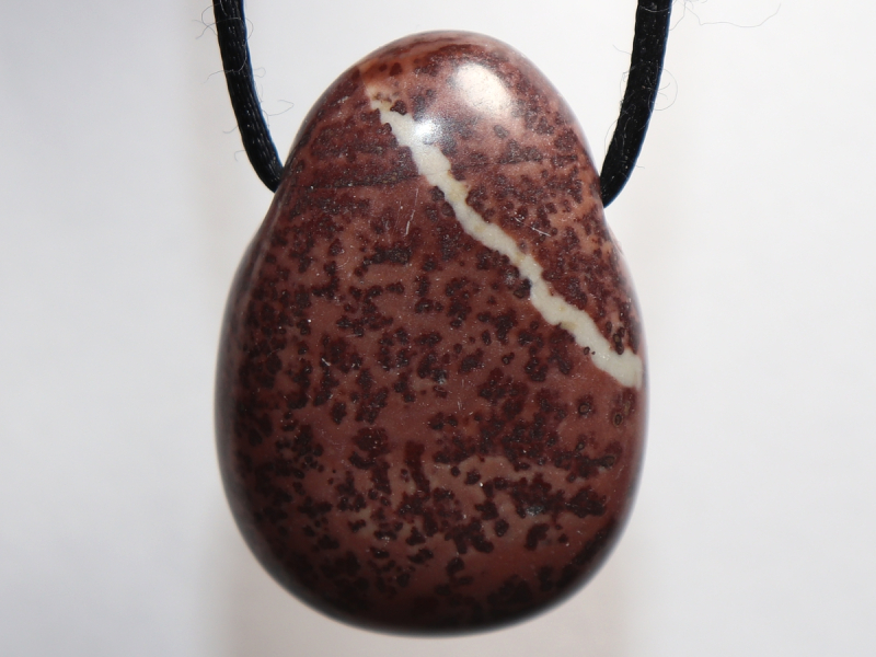 porcellanite with cord or silver 925
