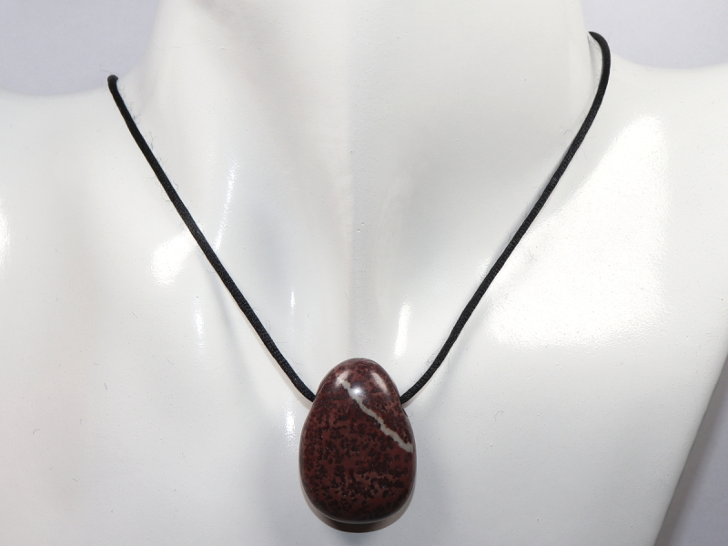 porcellanite with cord or silver 925