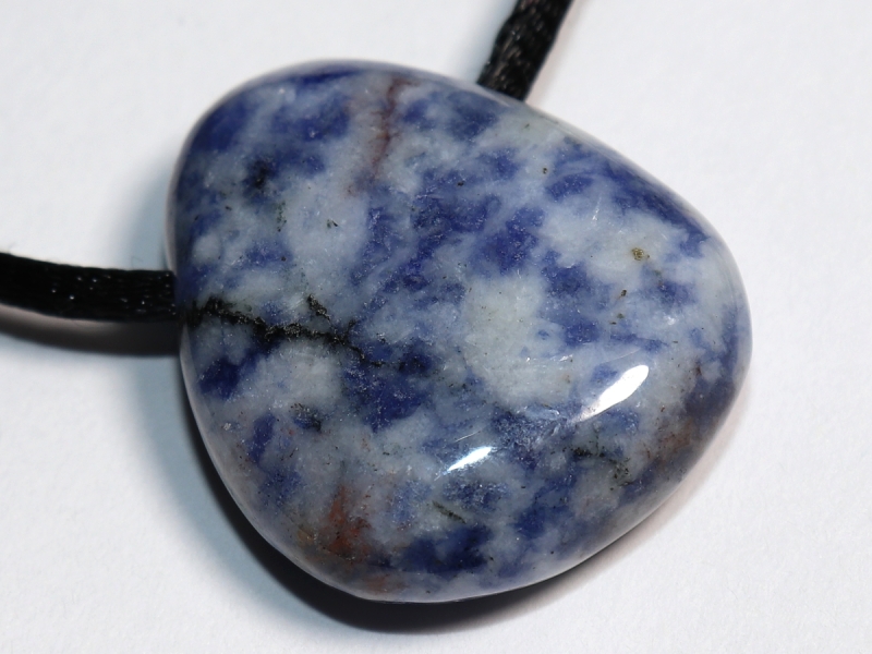 sodalite with cord or silver 925