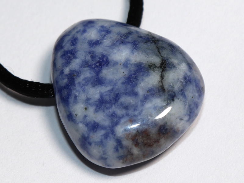 sodalite with cord or silver 925