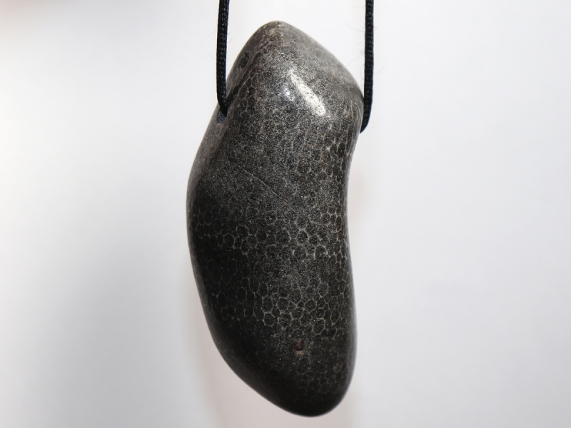 schwarze Koralle mit Band oder Silber 925