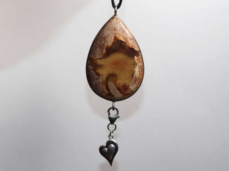 Amulettstein mit Band oder Silber 925