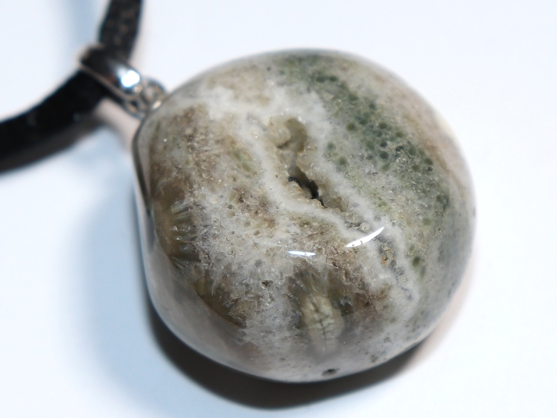 ocean jasper with cord or silver 925