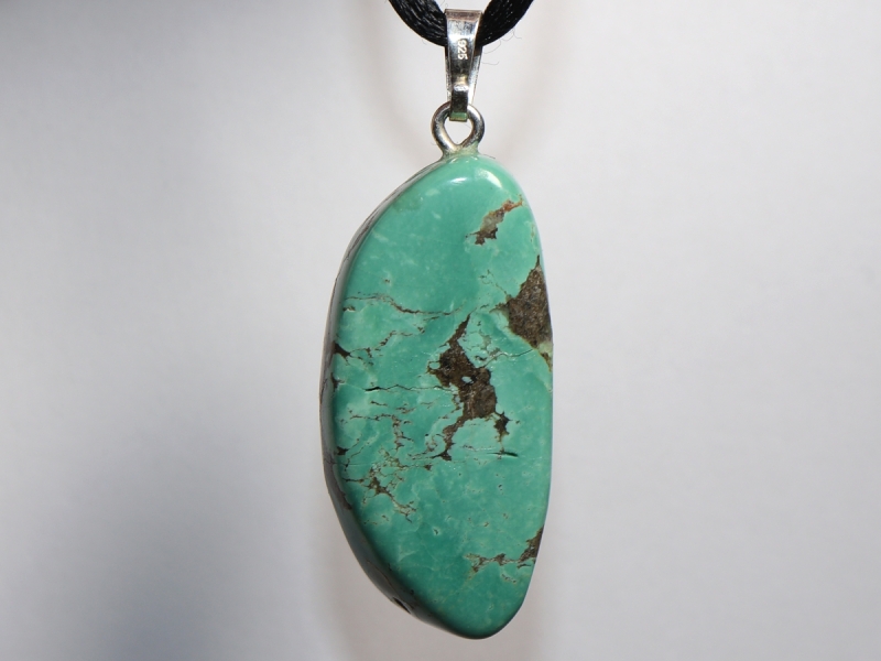 turquoise with cord or silver 925