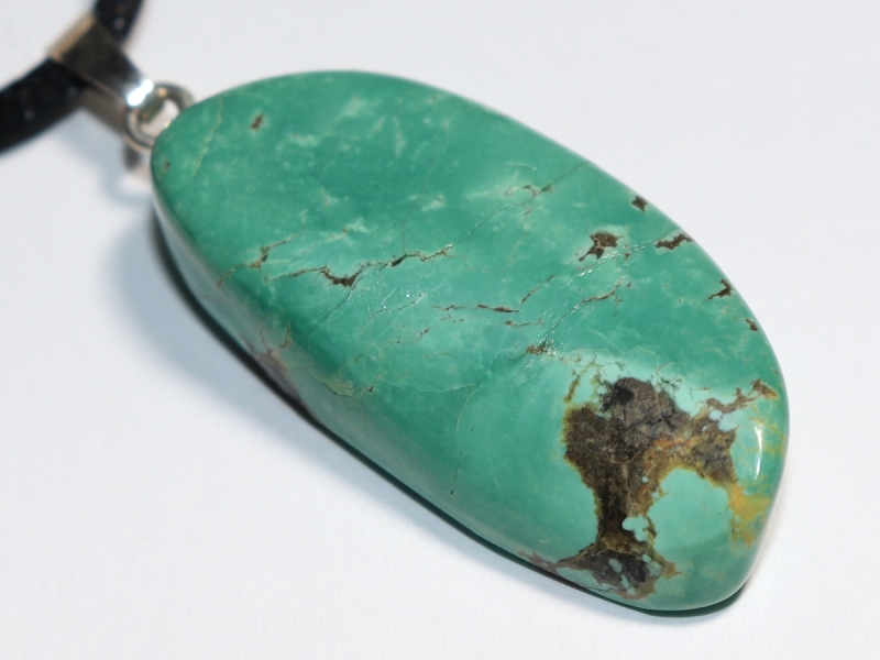 turquoise with cord or silver 925