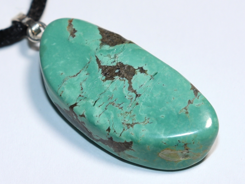 turquoise with cord or silver 925
