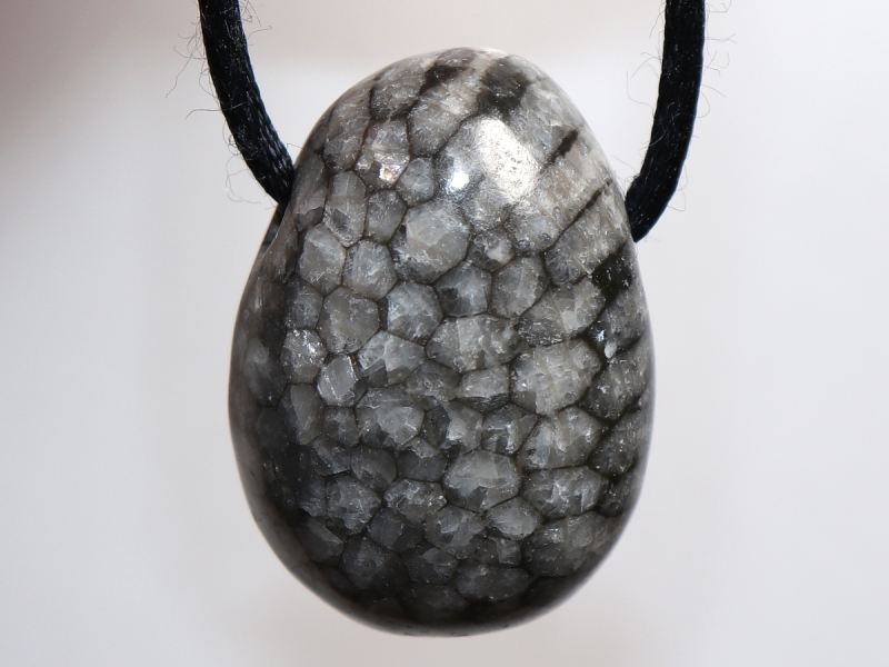gray coral with cord or silver 925