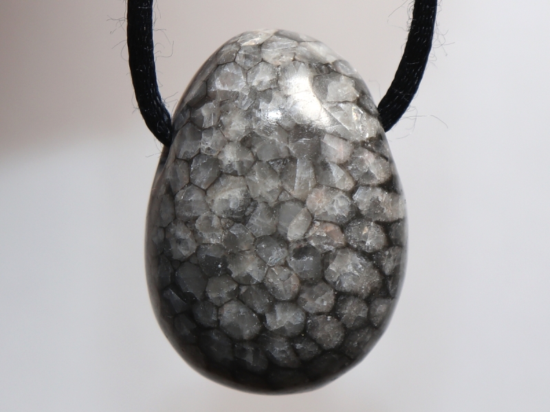 gray coral with cord or silver 925