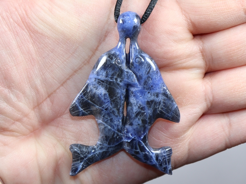 sodalite with nylon cord