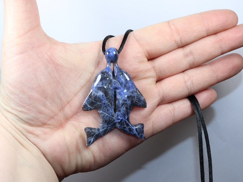 sodalite with nylon cord