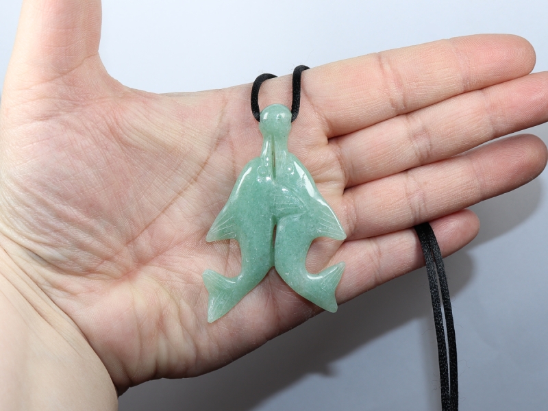 aventurine with nylon cord