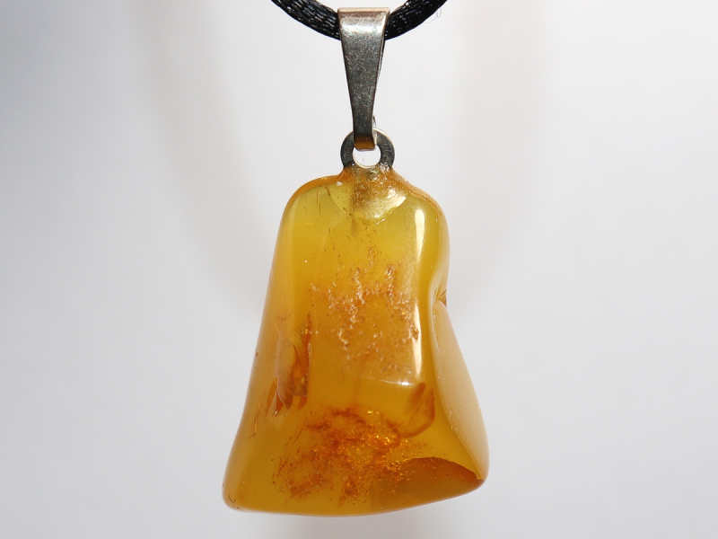 amber with cord or silver 925