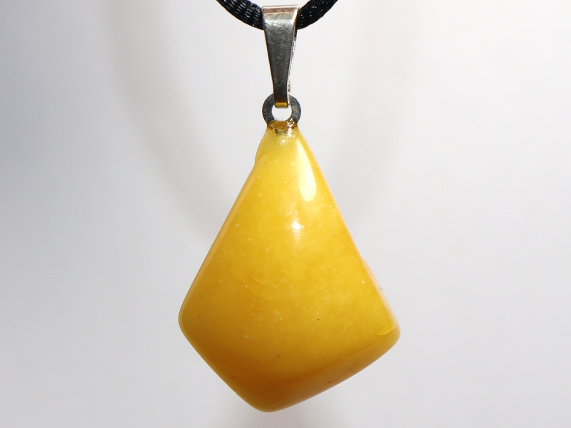amber with cord or silver 925